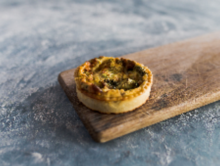 Broccoli & stilton quiche